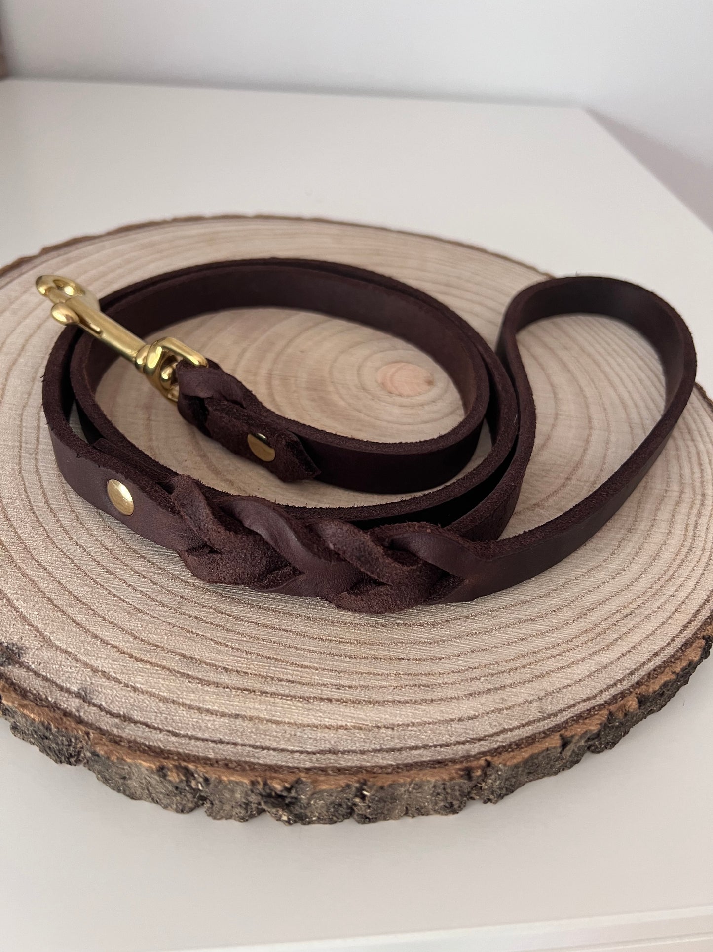 Fettleder Führleine