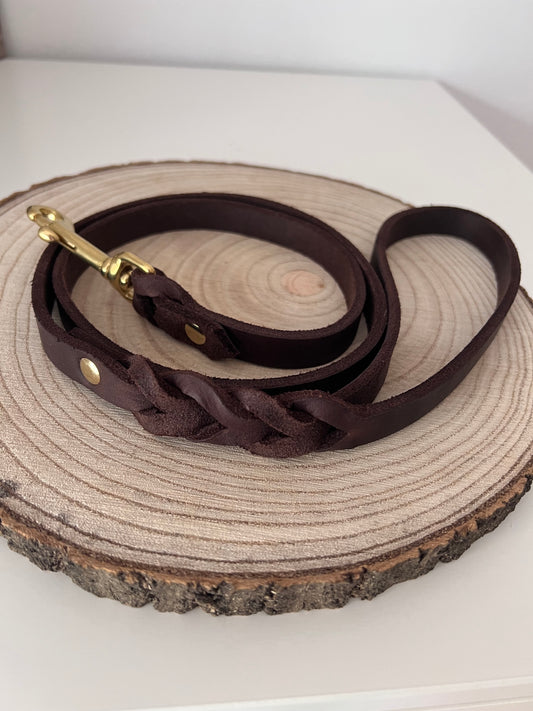 Fettleder Führleine